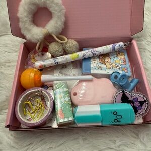 Kawaii mystery box Kids Toy Surprise Pack — Pink & Teal Assorted Accessories
